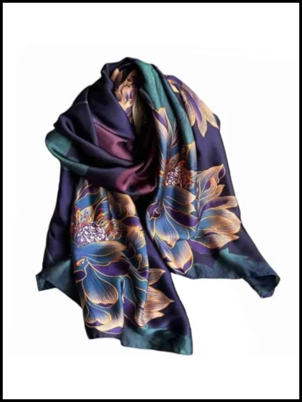 Women's Printed Lightweight Fashion Scarf Shawl Wrap 70x35 inch Polyester